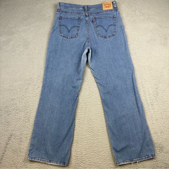 Levis 512 Jeans Womens 14S Blue Perfectly Slimming Straight Denim Stretch Casual - Picture 5 of 16